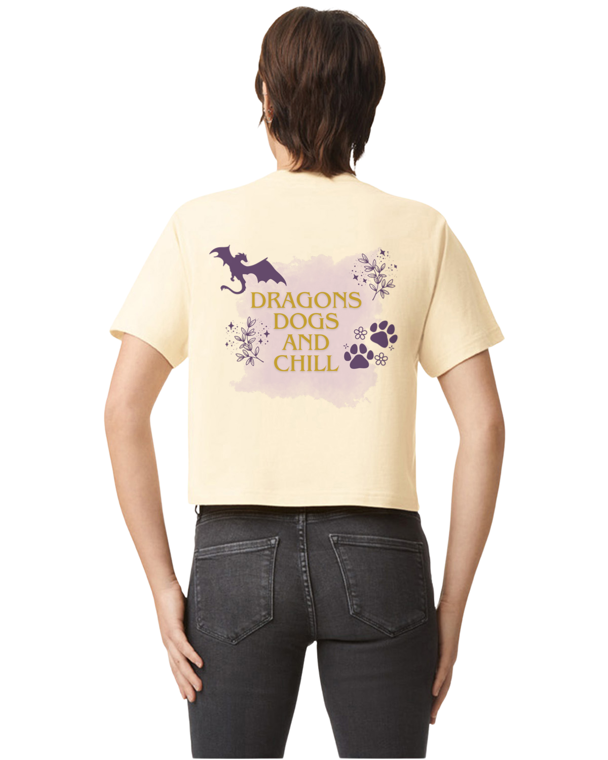 Dragons, Dogs and Chill Boxy Tshirt