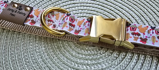 Magical Treats Nylon Dog Collar – Gold Hardware | Dirty & Dainty Paws