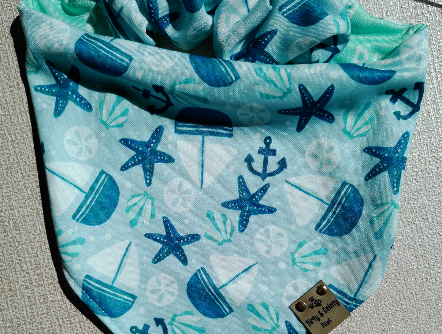 Seashore Fun | Beach Bum Activewear Reversible Scrunchie Dog Bandana