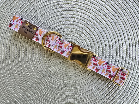 Magical Treats Nylon Dog Collar – Gold Hardware | Dirty & Dainty Paws