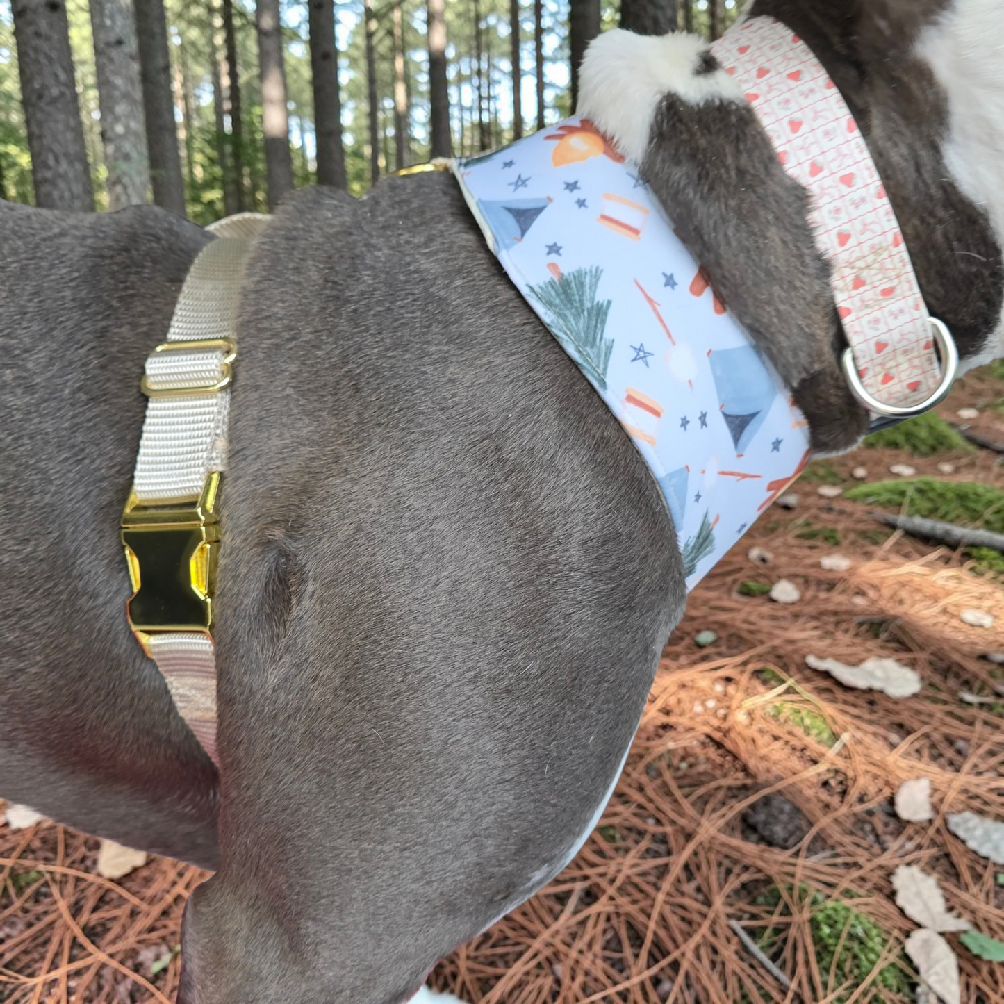 Watercolor Camping Neoprene Chest Harness Water Resistant