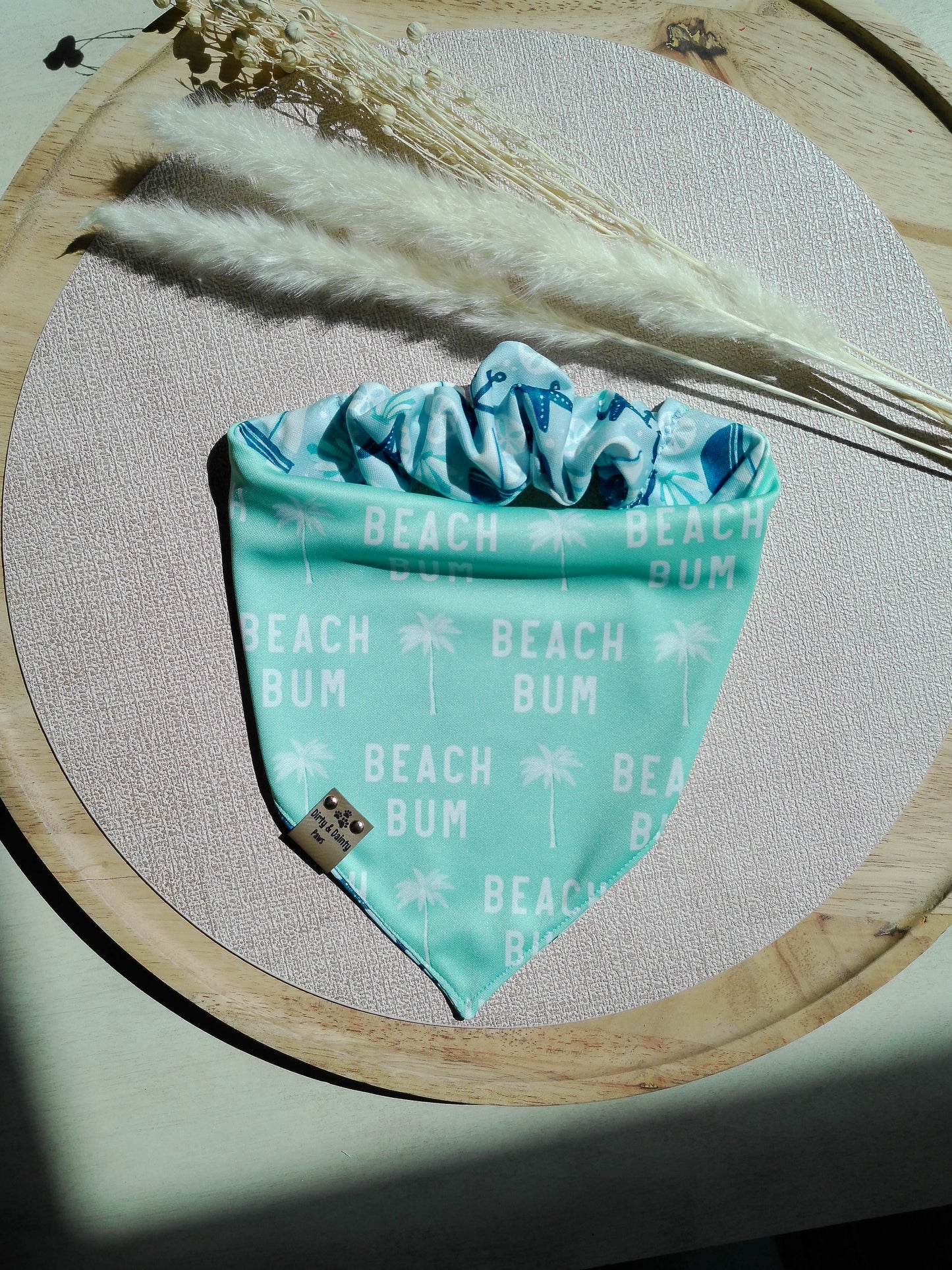 Seashore Fun | Beach Bum Activewear Reversible Scrunchie Dog Bandana