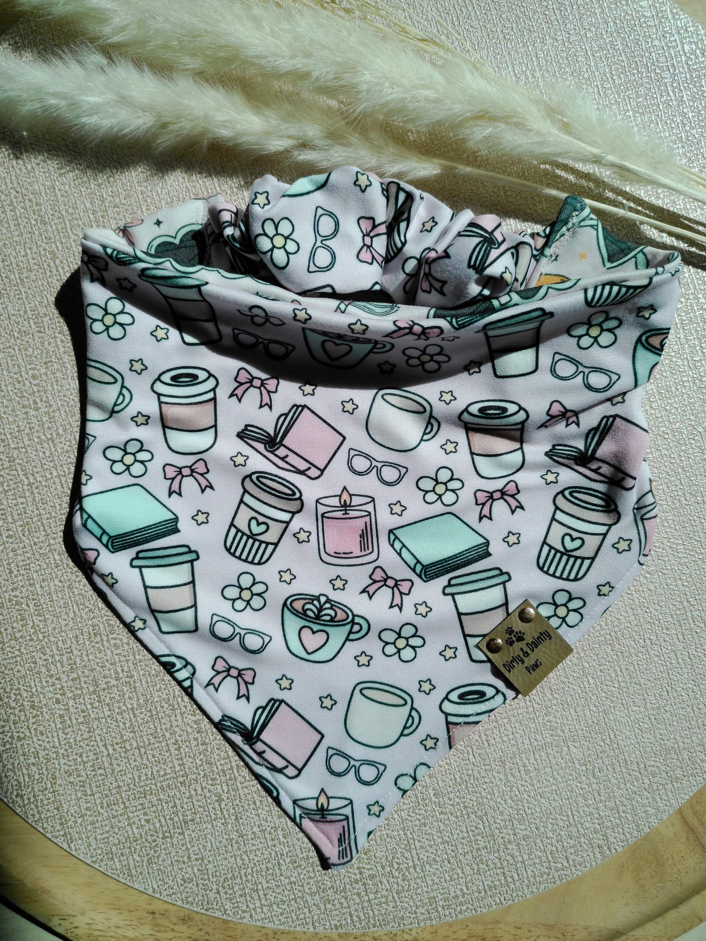Summer Splash Party| Bookish Luxe Comfort Reversible Scrunchie Dog Bandana