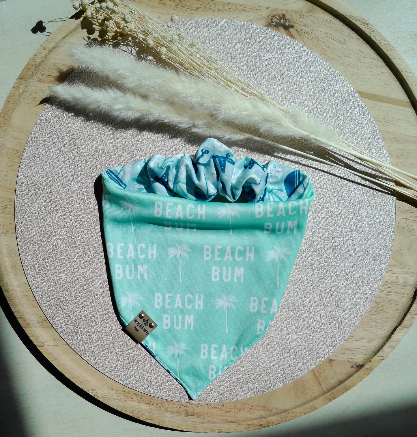 Seashore Fun | Beach Bum Activewear Reversible Scrunchie Dog Bandana